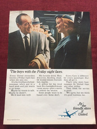 1967 United Air Lines Original Ad