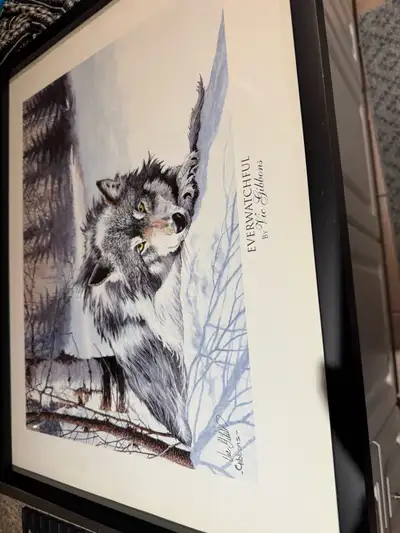 Framed and signed. Located in Tillsonburg