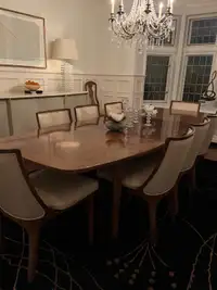 MCM Dining table and set of 8 chairs