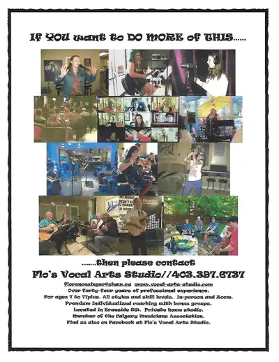 APRIL-JUNE Immediate openings at Flo's Vocal Arts Studio., View more