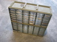 Small Parts Cabinet 72 Drawers Plastic USED Fair Condition