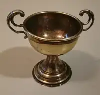 Vintage English EPNS Silver Plated Unengraved Mini Trophy Cup