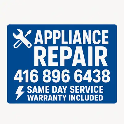 SAME DAY APPLIANCE REPAIR - 4168966438, View more