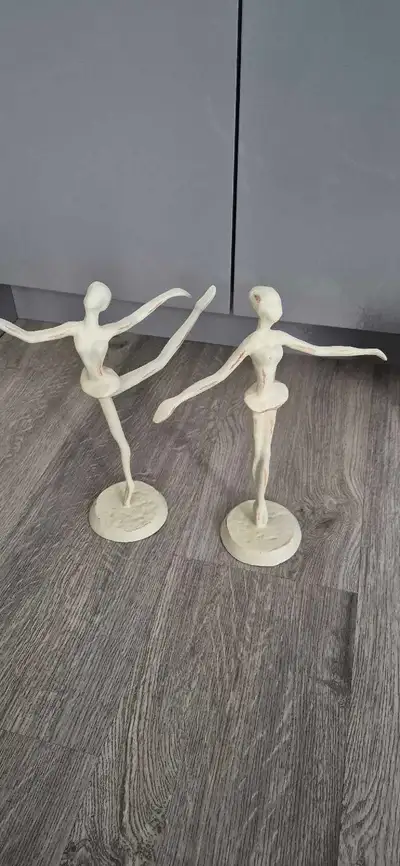 Vintage cast iron solid ballerina statue Sculpture , View more