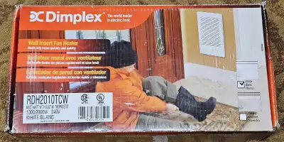 Dimplex wall insert fan heater, View more
