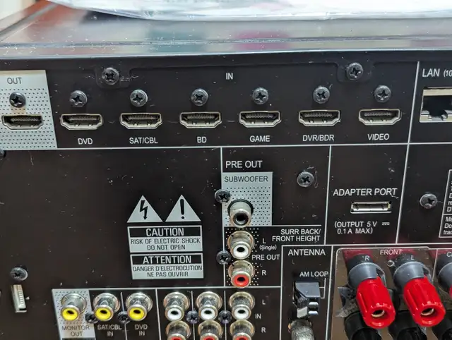 Stereo Receiver Pioneer VSX-822-K 5.1 Channel HDMI With Remote in Stereo Systems & Home Theatre in Red Deer - Image 11