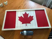 Wood CANADA FLAG (New!)