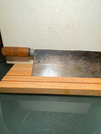 Antique Chinese Cleaver Butcher's Professional Kitchen Knife Mar