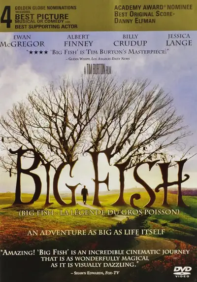 BIG FISH - 2006 MOVIE DVD by TIM BURTON - All star cast including Ewan McGregor, Albert Finney, Jess...