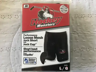 HOCKEY JOCK SHORT WITH CUP - JR, View more