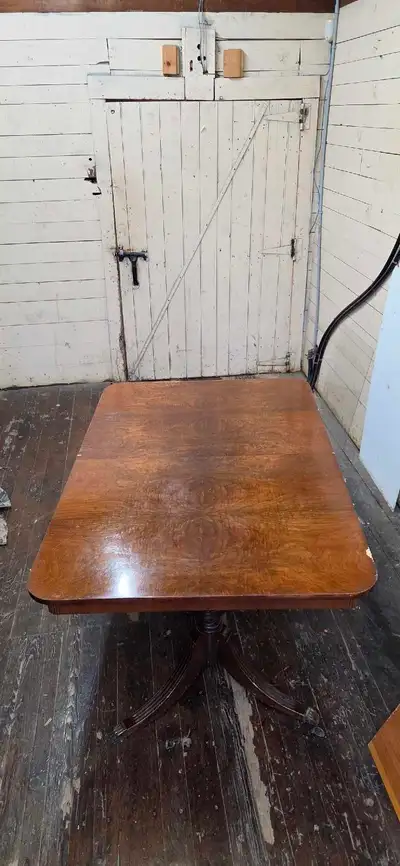 FREE! Antique Walnut Veneer Table, View more