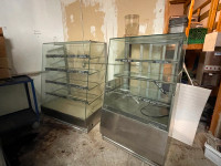 Two Bakery & Deli glass display fridge cases