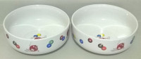 2004 M & M Characters Ceramic Cereal Serving Bowls