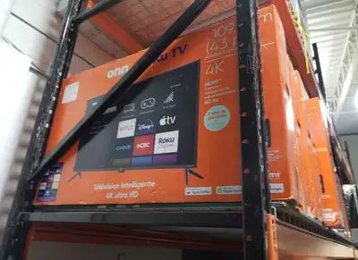 43" ONN 4K ROKU SMART TVS , View more