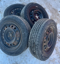 185/65r15 Cooper All Season tires in rims for Corolla/Celica