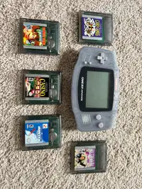 GameBoy Advance with 5 Games