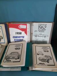Corvette Service Shop Repair Assembly Manuals 1958 62