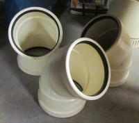 PVC 8" 90-Degree Gasketed Pipe Fittings