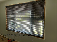 Large window 2”slat blinds (3 sections)