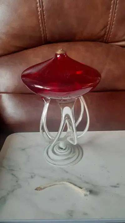 Jozefina hand blown glass oil lamp, View more