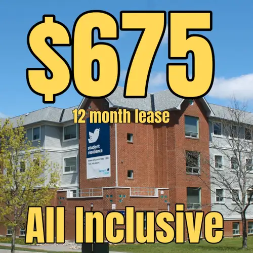 CURRENTLY ENROLLED POST SECONDARY STUDENTS ONLY. Very affordable! Only $675 a month all inclusive! L...