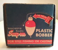 Vintage Fishing Bobbers (7) With Original Box