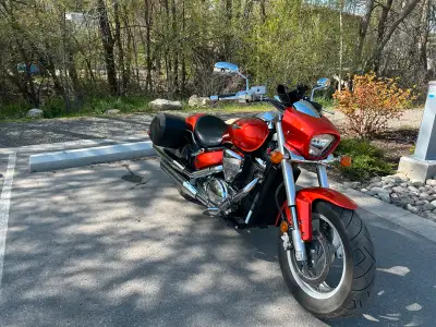 Get ready to cruise on this stunning orange Suzuki Boulevard M50! This used motorcycle is in great c...