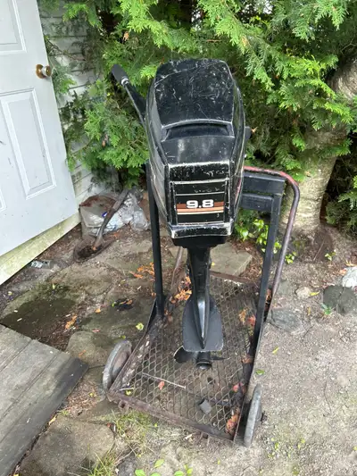 9.8 run bien carburateur nettoyer huile refait pompe à eau refaite Une pièce est brisée et pas le te...