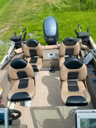 Description G3 FS17.2 boat package in excellent condition !!! Yamaha F115hp outboard motor with stai...