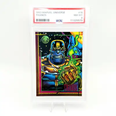 Marvel - PSA 8 Thanos 1993 Marvel Universe Graded Card Slab, View more