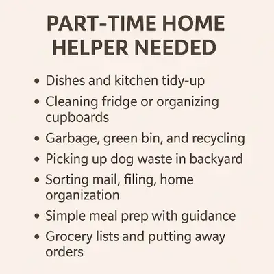 Part-Time Home Helper Brooklin , View more