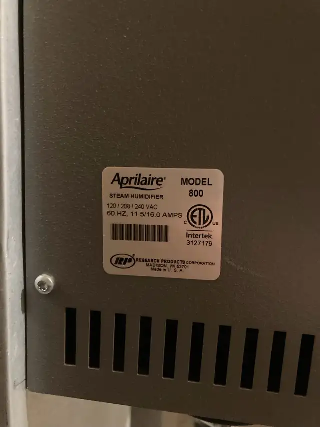 Nu-Air Ventilation and Aprilaire Humidifier in Heaters, Humidifiers & Dehumidifiers in Markham / York Region - Image 6