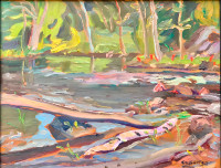 Ralph Wallace Burton Painting "Fall River" - Canadian Art