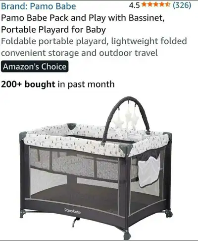 Crib, baby playpen, in the box, View more