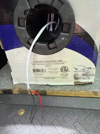 Architectural 16/2 stranded copper speaker wire. CSA approved for in wall and in ceiling application...