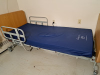 Halsa adjustable electric hospital bed with mattress