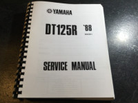 1988-1989 Yamaha DT125R & DT200R (W) Service Manual Dual Sport