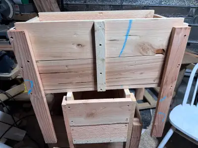 For Sale Have 4 Planters well made 11.25x25.75x11.5 deep From floor to top of box legs 24 inches Buy...
