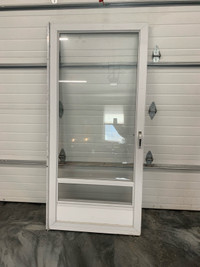Metal Storm Door with Glass 36x80