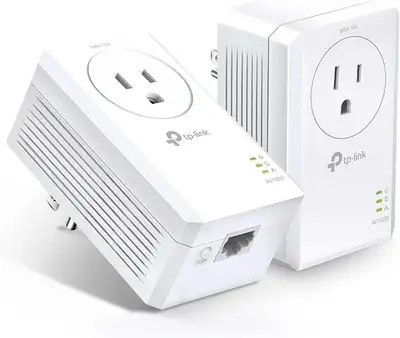 TP-Link AV1000 Gigabit Passthrough Powerline Star TL-PA7017p Kit, View more