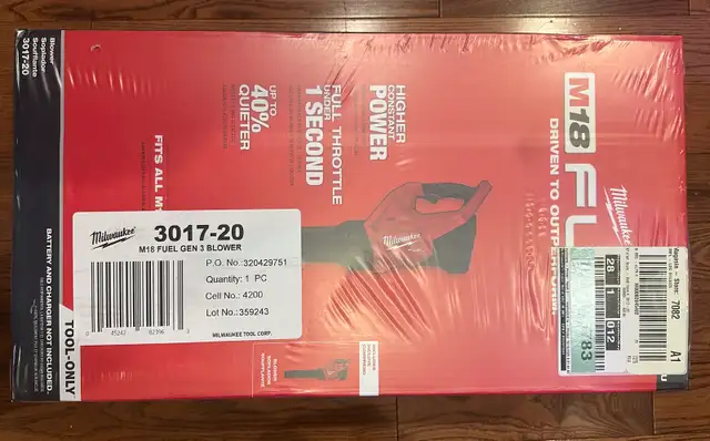 Milwaukee M18 Fuel Blower in Power Tools in Calgary - Image 3