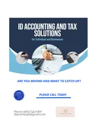 Tax Preparation Services in GTA. Call 416-526-5491