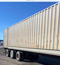 53ft SEA CAN ON TRI AXLE TRAILER 