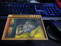 Custom made small Weed rolling Trays can use and photo or images