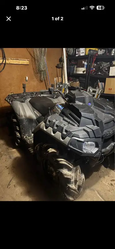 I have 2023 Polaris Highlifter 850 has low kms 972kms bike is like new works great was only used for...