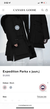 Canada goose x Juun J.  - expedition parka - brand new