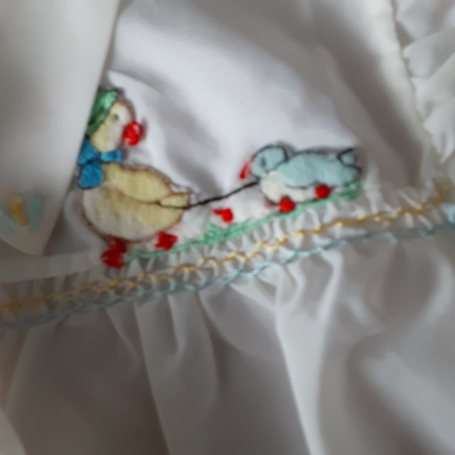 Baby Boy Baptism Christening Romper Smocked Duck Embroidery in Clothing - 6-9 Months in Stratford - Image 2