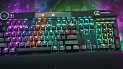 Corsair K100 RGB Optical-Mechanical Wired Gaming Keyboard - OPX, View more