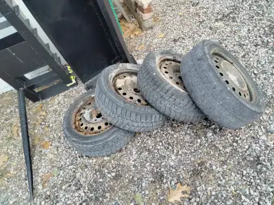 Selling a set of steel rims, came off of a 2009 Subaru impreza. Tires are 205/55r16 snow tires but s...