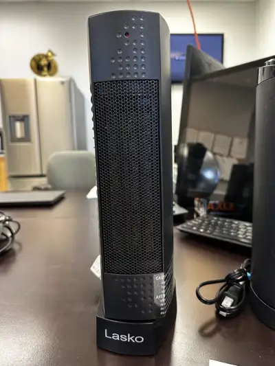 Ultra Slim Tower Ceramic Space Heater Two Heat Settings (High & Low) Adjustable Thermostat Cord Leng...